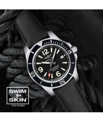 ​Breitling - Rubber B strap for Superocean 44mm - SwimSkin® la livraison gratuite